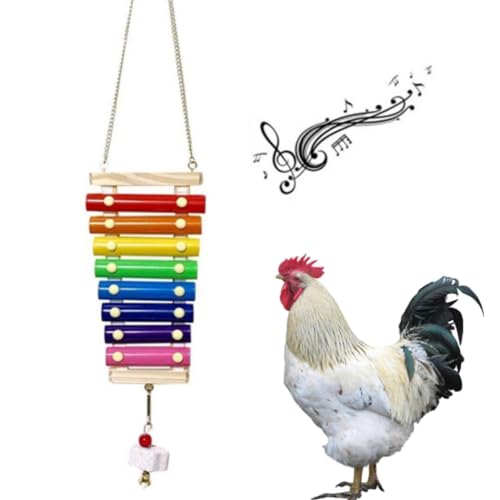 yeeplant Sittiche Interaktives Spielzeug Spielen Kauen Holz Lustiges Metallspielzeug Hängend Kreativ Interessantes Papagei Spielzeug Huhn von yeeplant
