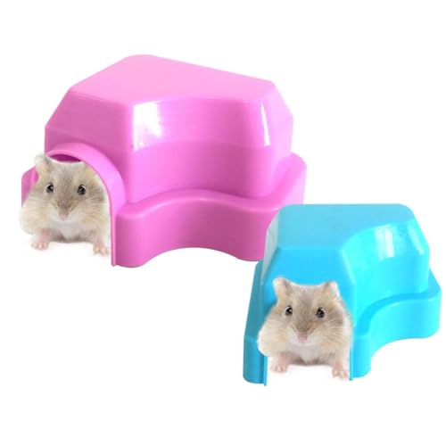 yeeplant Tragbare Hamsterhütte, 2 Stück, einfarbig, dekoratives Kunststoff-Versteck für Hamster yeeplant Tragbare Hamsterhütte, 2 Stück, einfarbig, dekoratives Kunststoff-Versteck für Hamster von yeeplant