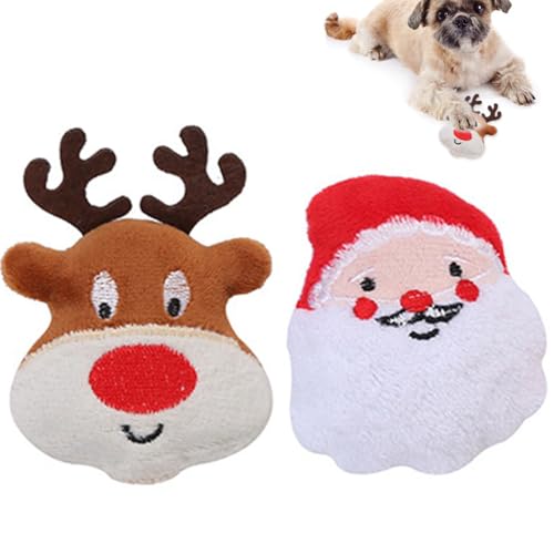 yeeplant Tragbares Plüsch-Kauspielzeug, 2 Stück, interaktives, weiches lustiges Haustier-Kauspielzeug, Weihnachts-Katzenspielzeug yeeplant Tragbares Plüsch-Kauspielzeug, 2 Stück, interaktives, weiches lustiges Haustier-Kauspielzeug, Weihnachts-Katzenspielzeug von yeeplant