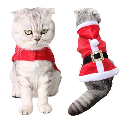 yeeplant Verstellbarer Haustier-Kapuzenmantel, Weihnachtsmann-Design, Weihnachts-Hundekleidung yeeplant Verstellbarer Haustier-Kapuzenmantel, Weihnachtsmann-Design, Weihnachts-Hundekleidung von yeeplant