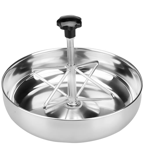 yeeplant Verstellbarer Mechanismus mit Edelstahl-Ferkel-Futterstation, 24 cm – robuste Futtertrog von yeeplant