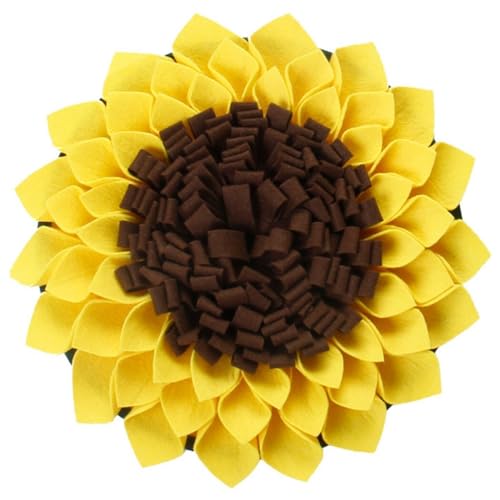 yeeplant Welpenanreicherungsspielzeug – weiche interaktive Schnüffelmatte für Hunde, Sonnenblumen-Schnüffelmatte yeeplant Welpenanreicherungsspielzeug – weiche interaktive Schnüffelmatte für Hunde, Sonnenblumen-Schnüffelmatte von yeeplant