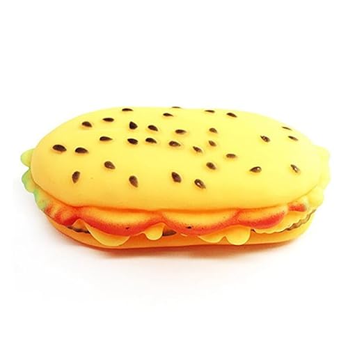 yeeplant Welpenspielzeug Quietschendes Futter Kreatives Bissfestes Hundespielzeug Hamburger Hund Kauen Gummi Interaktives Beißspielzeug yeeplant Welpenspielzeug Quietschendes Futter Kreatives Bissfestes Hundespielzeug Hamburger Hund Kauen Gummi Interaktives Beißspielzeug von yeeplant