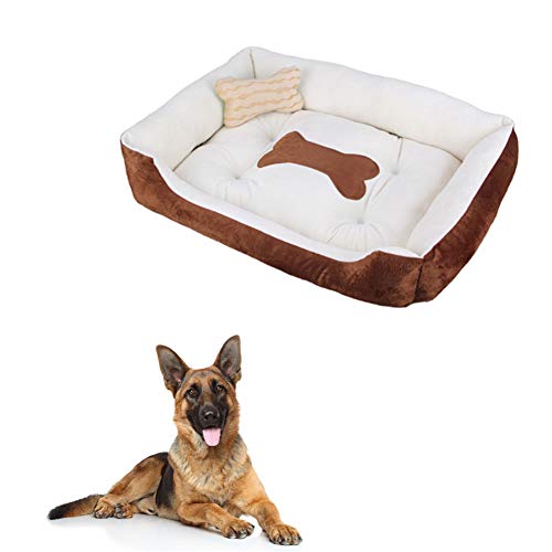 yinbaoer Haustier-Sofabett, weich, bequem, für kleine Hunde, Katzen, Welpen und Kätzchen, Braun, Größe XL von yinbaoer