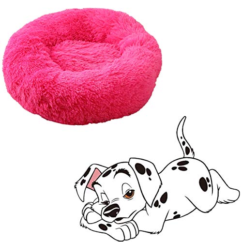 yinbaoer Haustierbett, weich, für den Innenbereich, tragbar, multifunktional, warm, für kleine Hunde, Katzen, Welpen und Kätzchen, rosarot, 50 cm von yinbaoer