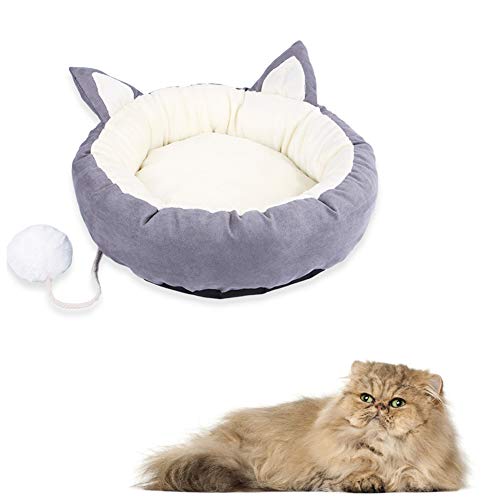 yinbaoer Hundebett 2-in-1 Welpenbett, strapazierfähiges Katzenbett für Indoor-Katzen, multifunktionales Kätzchenbett für kleine Hunde, Katzen, Welpen und Kätzchen, Grau, Größe XL von yinbaoer