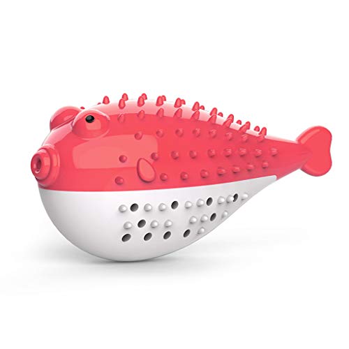 yinuiousory Kauspielzeug in Form eines Blasfischs, für Katzen, Kauspielzeug, Zahnreinigung, interaktiv, ungiftig von yinuiousory
