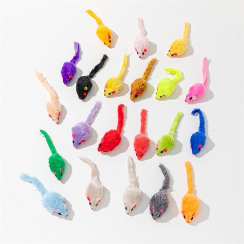 yolzhxe 12 Stück Katzenspielzeug Maus, Plüsch Spielzeug Maus mit Katzenminze, Plüsch Katzenminzen Spielzeug, Spielmaus für Katzen, Interaktives Katzenspielzeug fur Katze und Kitten von yolzhxe