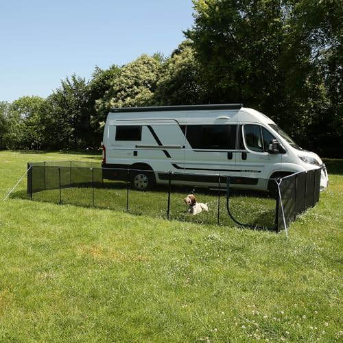 your GEAR Larino 400 - mobiler Hundezaun, 4 m breit, Freigehege für Camping & Garten, unendlich erweiterbar von your GEAR