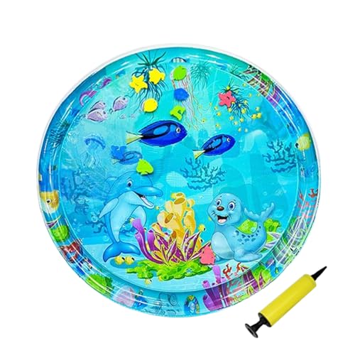 yuchdzexu Katzen-Wassermatte, sensorische Wassermatte für Katzen, Kätzchen-Zubehör mit Luftpumpe, interaktives Spielzeug, aufblasbares Haustierzubehör für Sommer, Reisen, Urlaub, drinnen und draußen yuchdzexu Katzen-Wassermatte, sensorische Wassermatte für Katzen, Kätzchen-Zubehör mit Luftpumpe, interaktives Spielzeug, aufblasbares Haustierzubehör für Sommer, Reisen, Urlaub, drinnen und draußen von yuchdzexu