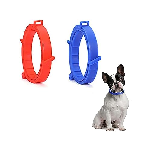 yufana 2 Stücke Flohhalsband für Hunde und Katzen – groß, Verstellbares Flohhalsband für kleine Hunde, Flohhalsband für Katze,Einstellbar 62 cm, Große, Mittlere und Kleine Haustiere Sind Geeignet von yufana