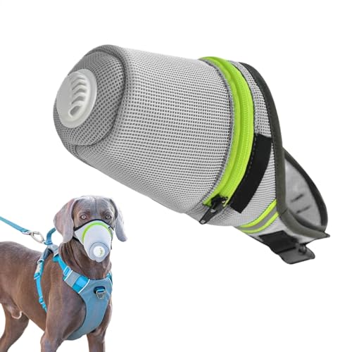 yupeuooe Atmungsaktiver Maulkorb für Hunde – wiederverwendbarer Polyester-Luftfilter-Maulkorb, reflektierendes Streifen-Design, Mundabdeckung für Park, Laufen, Spazierengehen und Zuhause yupeuooe Atmungsaktiver Maulkorb für Hunde – wiederverwendbarer Polyester-Luftfilter-Maulkorb, reflektierendes Streifen-Design, Mundabdeckung für Park, Laufen, Spazierengehen und Zuhause von yupeuooe