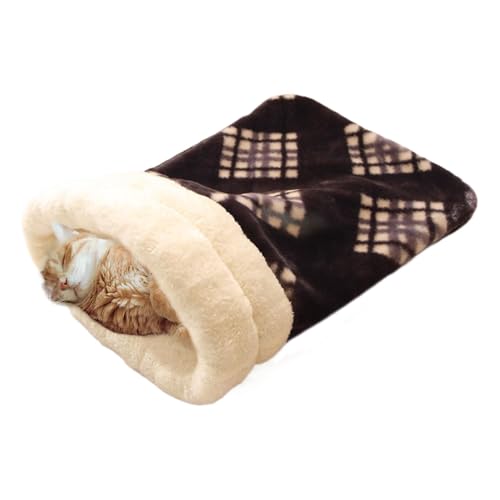 yupeuooe Haustierschlafsack – warmer Haustierschlafsack, warmer Plüsch-Katzensack, warmes Katzenbett, Kätzchen- und Welpenbett, Höhlenschlafsack yupeuooe Haustierschlafsack – warmer Haustierschlafsack, warmer Plüsch-Katzensack, warmes Katzenbett, Kätzchen- und Welpenbett, Höhlenschlafsack von yupeuooe