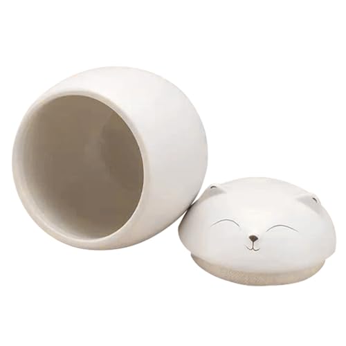 yupeuooe Hund Urne, Keramik Urne Für Kleine Hunde Als Andenken, Feuchtigkeitsbeständiges Haustier-Andenken Zur Aufbewahrung Auf Regalen, Tischen Und Kaminen von yupeuooe