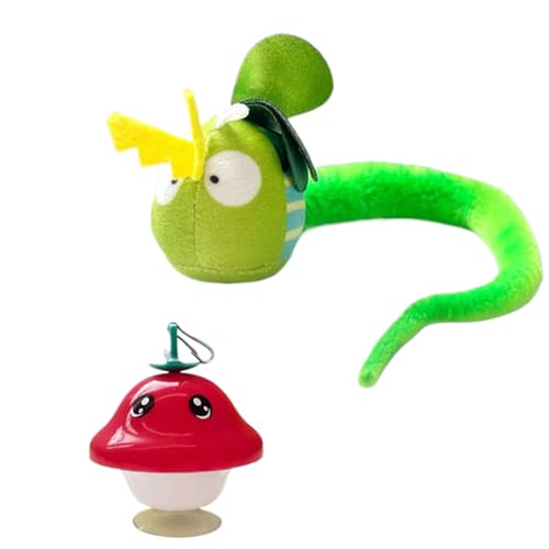 yupeuooe Interaktives Katzenspielzeug - Indoor Spielzeug Mit Vogelgezwitscher - Berührungsaktiviertes Piepsendes Plüschspielzeug Für Bewegungsförderndes Indoor Spiel von yupeuooe