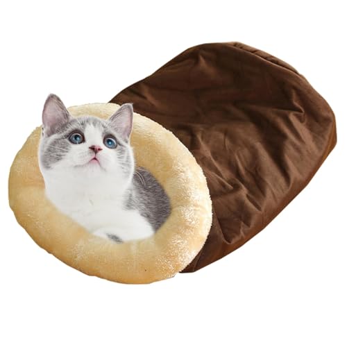 yupeuooe Katzen-Winterschlafsack | Halbgeschlossenes Kätzchenbett Warmer Haustierschlafsack | Weiches Katzenversteck | Katzentunnelbett, Katzenschlafsäcke für Winter, Lagerfeuer, Outdoor yupeuooe Katzen-Winterschlafsack | Halbgeschlossenes Kätzchenbett Warmer Haustierschlafsack | Weiches Katzenversteck | Katzentunnelbett, Katzenschlafsäcke für Winter, Lagerfeuer, Outdoor von yupeuooe