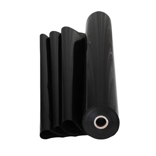 yurstcggh Gartenteich Teichplane,Flexible Teichfolie,Schwarz Teichplane,Schwarz Wasserdicht Fischteichfolie,große Fischteichfolie,HDPE,Schwarz,für Fischteiche,Brunnen,Wassergarten 4×5m von yurstcggh