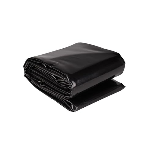 yurstcggh Gartenteich Teichplane,Teichmembran,große Fischteichfolie,Schwarz HDPE Teichfolien Schwerlast,Fisch Teichmembran,für Fischteiche,Brunnen,Wassergarten und Wasserfall 2×11m Dicke:0,2mm von yurstcggh