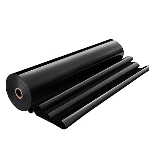 yurstcggh Schwarz Wasserdicht Fischteichfoli,Wassergarten Fisch Teichmembran,eichfolien schwerlast,Gartenpoolmembran,Teichplane,Flexible Teichfolie,Fischteiche 1×15m Dicke:0,2mm von yurstcggh
