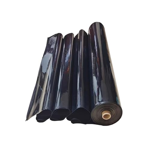 yurstcggh Schwarz Wasserdicht Fischteichfoli,Wassergarten Fisch Teichmembran,eichfolien schwerlast,Gartenpoolmembran,Teichplane,Flexible Teichfolie,Fischteiche 1×9m von yurstcggh