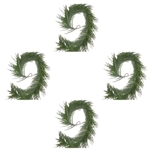 yuwqqoajv 4 Satz von Fenster Weihnachtsdeko aus dunklem Kiefernholz, dunkles künstliches Kiefernholz, für den Außenbereich, zum Nachbilden von Kiefernholz, handgefertigtes Dekor, Wanddeko von yuwqqoajv