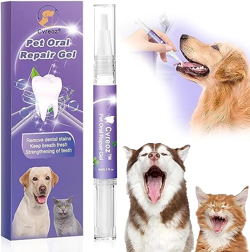 Cvreoz Pet Oral Repair Gel, Creoz Gel Pet Teeth Whitening Pen, Cvreoz Gel FüR Die Mundpflege für Die Mundpflege Von Haustieren, Beseitigen Sie Mundgeruch, Verbessert Die Mundgesundheit (1 stück) von yuyuanDO