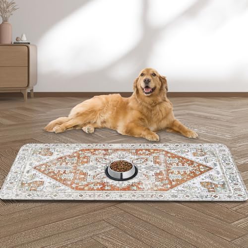 Große Futtermatte für Haustiere, 100 x 80 cm, saugfähig, schnell trocknend, für Futter- und Wassernapf, rutschfeste Katzennapfmatte, keine Flecken, schnell trocknend, für Haustierwasserspender Große Futtermatte für Haustiere, 100 x 80 cm, saugfähig, schnell trocknend, für Futter- und Wassernapf, rutschfeste Katzennapfmatte, keine Flecken, schnell trocknend, für Haustierwasserspender von yuzshin