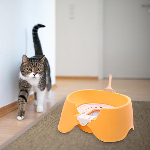 yybng Katzentoilette - Großes Katzenklo mit Rand,Offenes Design mit hohen Seitenwänden für Katzen und Kleintiere für Haushalt und Innenbereich von yybng
