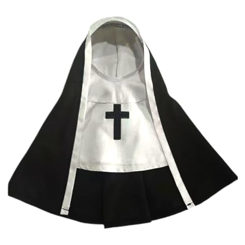 Halloween Pet Cosplay Kostüm - Nun Rollenspiel -Outfit für Hunde, Schwester -Gewohnheitskatze | Lustiges Partykleid für kleine Tiere, mittelschwere Hundekleidung für Veranstaltungen, Urlaubsfoto Indoo von yztju