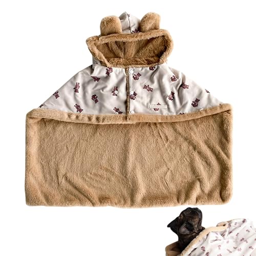 Haustier-Kuschel-Cape-Decke, Hunde-Winter-Cape, Katzenmantelhüllen für kaltes Wetter, Light Weight Hüte und Decken, Katzenmäntel für kaltes Wetter, süße, weiche, Bequeme Hundedecke für Haustier-Kuschel-Cape-Decke, Hunde-Winter-Cape, Katzenmantelhüllen für kaltes Wetter, Light Weight Hüte und Decken, Katzenmäntel für kaltes Wetter, süße, weiche, Bequeme Hundedecke für von yztju