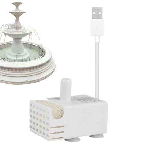 Haustier Trinkbrunnen Pumpe,Mini Aquarium Pumpe | Wasserkreislauf Für platzsparend steinbrunnen fontäne kleine wasserkulisse Haustier trinkbrunnen Aquarium Haustierbrunnen Mini Teich von yztju