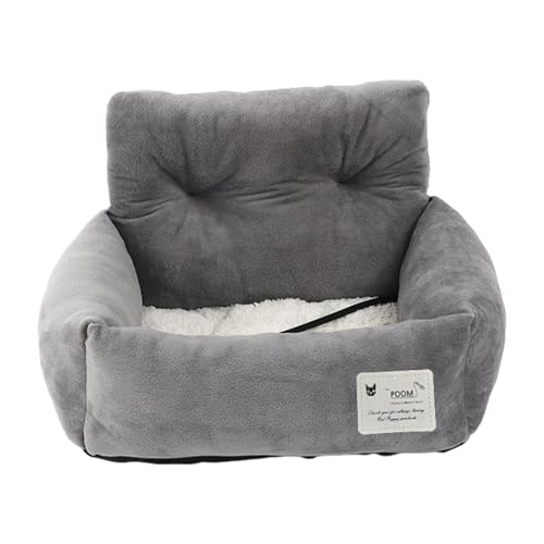 Haustierautositz - Ultra Soft Dog Booster Sitz, Komfortable Reisebett Haustiere | Welpensicherheitskorb, Hundewagenbett Mit Zwei Gebrauchswagen, Tragbares Haustierkissen Für Kleine Und Mittlere Hausti von yztju