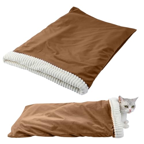 Katzenhöhle Bett | Plüsch Katzenschlafsack - Weiches Zuhause Versteck Nest für Katzen Wärme Kuscheln Katzenhöhle Bett | Plüsch Katzenschlafsack - Weiches Zuhause Versteck Nest für Katzen Wärme Kuscheln von yztju