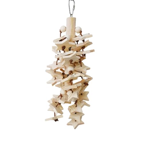 Kleines Papageienspielzeug, Futtersuchspielzeug,Kaubares Nymphensittichspielzeug Holz zum Aufhängen aus rein natürlichePapageien | Multifunktionale Käfiganhänger mit Metallhaken, dekoratives Kleines Papageienspielzeug, Futtersuchspielzeug,Kaubares Nymphensittichspielzeug Holz zum Aufhängen aus rein natürlichePapageien | Multifunktionale Käfiganhänger mit Metallhaken, dekoratives von yztju