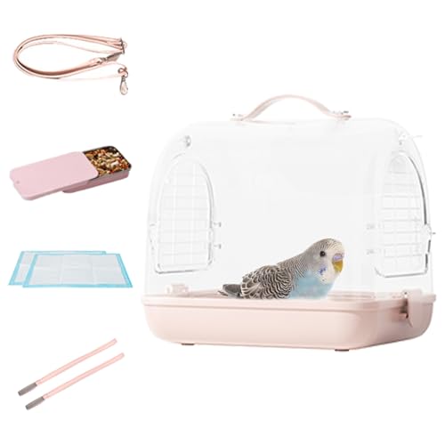 Reisebandkäfig, Vogelträger - Tragbarer Vogelträger -Rucksack, transparenter Cockatiel Cage - Light Wight atmungsaktive Vogeltransportbeutel, Cockatiel -Reisebehörigkeit für Conures Shotes von yztju