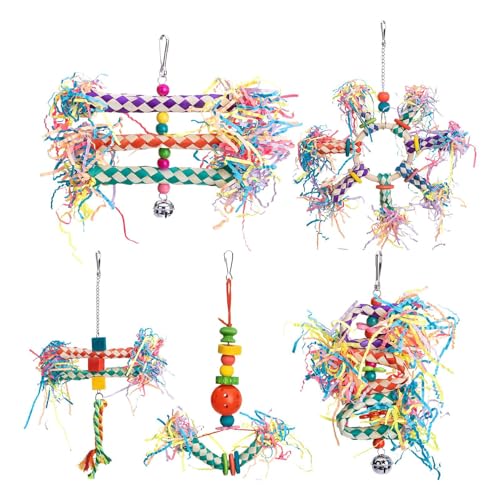 Zerkleinerungsspielzeug für Vögel, Nymphensittich-Kletterspielzeug, Lovebird Shredding Tool, Kletterzubehör für Nymphensittiche, Aras von yztju