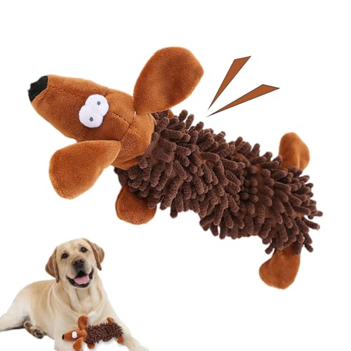 yztju Kauplüschspielzeug Für Hunde,Gefüllte Hundespielzeuge,Quietschspielzeug Für Hunde Tierform | Welpenspielzeug Mit Geräuschen, Niedliche Tiere, Um Langeweile Zu Reduzieren, Für Zuhause, von yztju