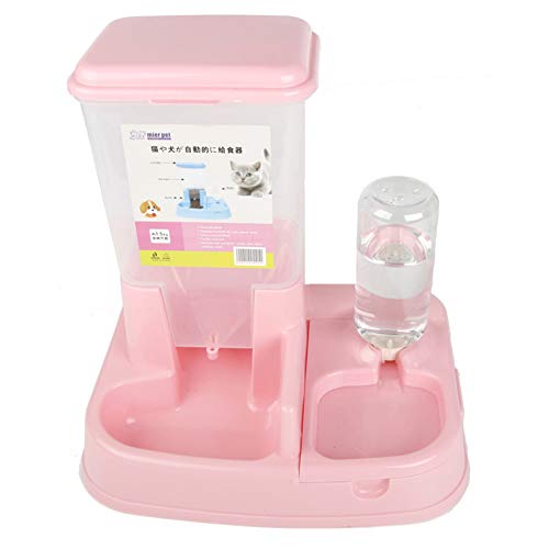 zNLIgHT Verwendung für Automatic Pet Feeder Cat Dog Drinking Bowl Food Dispenser Bottle Feeding Tool - Rosa von zNLIgHT