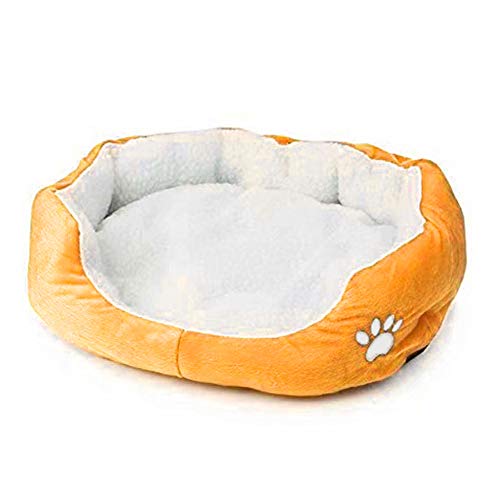 zNLIgHT Verwendung für Fleece Samoyed Huskie Pet Dog Cat Sleeping Bed Cushion Pad Blanket Nest Seat - Gelb von zNLIgHT