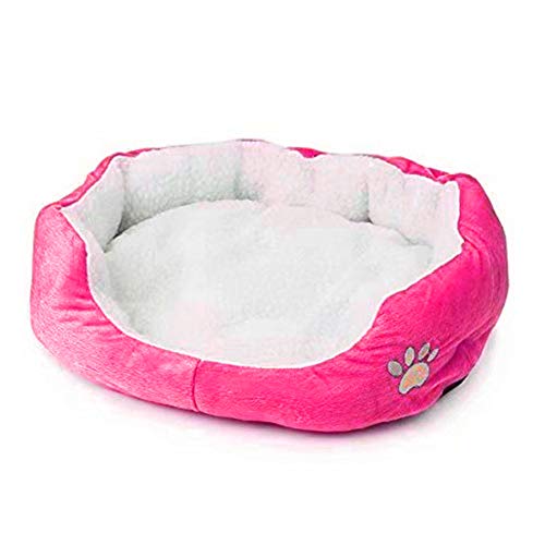 zNLIgHT Verwendung für Fleece Samoyed Huskie Pet Dog Cat Sleeping Bed Cushion Pad Blanket Nest Seat - Rosenrot von zNLIgHT