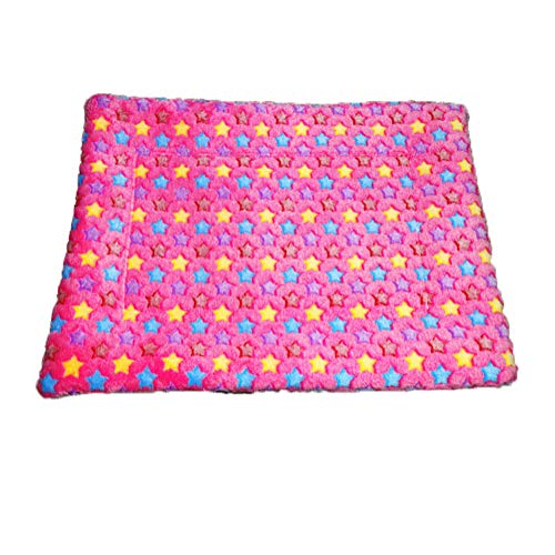 zNLIgHT Verwendung für Gepolsterte Soft Star Print Startseite Haustier Katze Hund Welpe Decke Pad Mat Cushion Carpet - Pink L von zNLIgHT