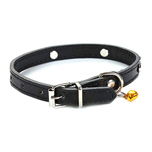 zNLIgHT Verwendung für Haustier Hund Katze Welpe Fisch Verstellbarer weicher Glockenkragen Halskette Schnalle Umhängeband - Schwarz von zNLIgHT