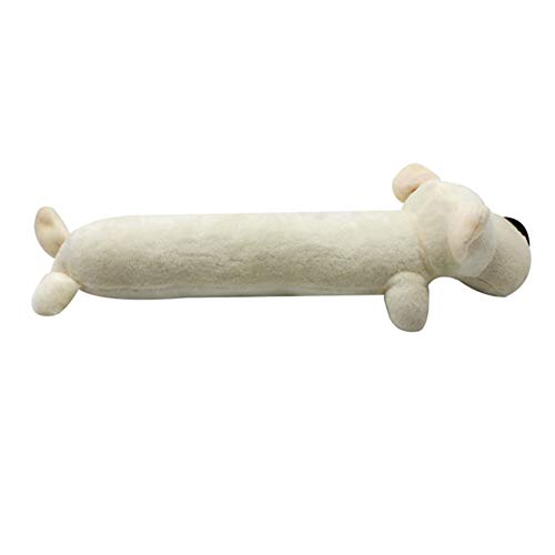 zNLIgHT Verwendung für Haustier Hund Welpe niedliche Plüschpuppe quietschenden Sound kauen Molar interaktive Spielspielzeug - Weiß von zNLIgHT
