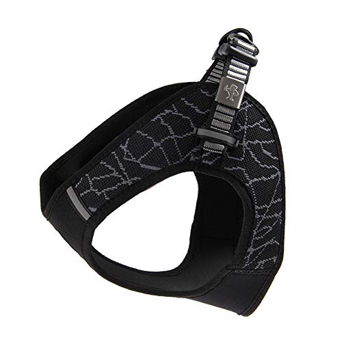 zNLIgHT Verwendung für Haustier Katze reflektierende verstellbare Gurt Weste Walking Leine Zugseil - Black M Harness + Zugseil von zNLIgHT