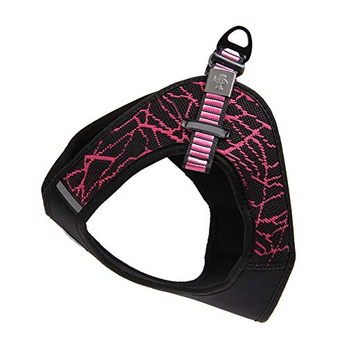 zNLIgHT Verwendung für Haustier Katze reflektierende verstellbare Gurt Weste Walking Leine Zugseil - Pink M Harness + Zugseil von zNLIgHT