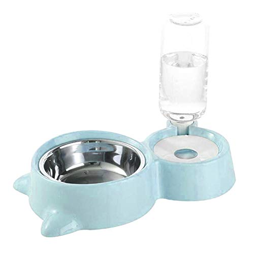 zNLIgHT Verwendung für Pet Feeder Bowl Futterspender mit automatischer Wasserflasche für kleine Hunde Cat von zNLIgHT