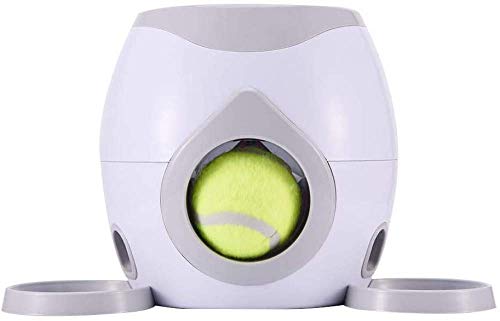 zaizai Hundeballwerfer, interaktiver Leckerbissen Tennisballwerfer Hundespielzeug, Mehrfacheinstellung, Verwendung im Innen- und Außenbereich von zaizai
