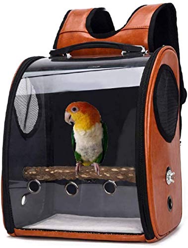 zaizai Vogelträger mit Barsch Papagei Travel Leichte Vogelkäfig Rucksack Space Capsule Bubble Bags von zaizai