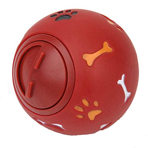 zaizai Welpenspielzeug Hundepuzzle Spielzeug Interaktives Hundespielzeug Leckagefutter Ball Pet Lernspielzeug-red von zaizai