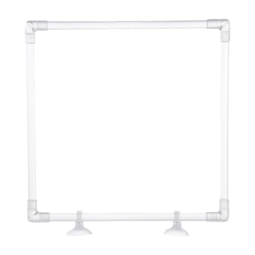 Wiederverwendbarer Acryl-Futterring für Aquarien, schwimmende Pflanzenkorral, transparenter Fischfutterschutz mit einfacher Montage für Aquarien, Teiche, Gärten von zaoalife